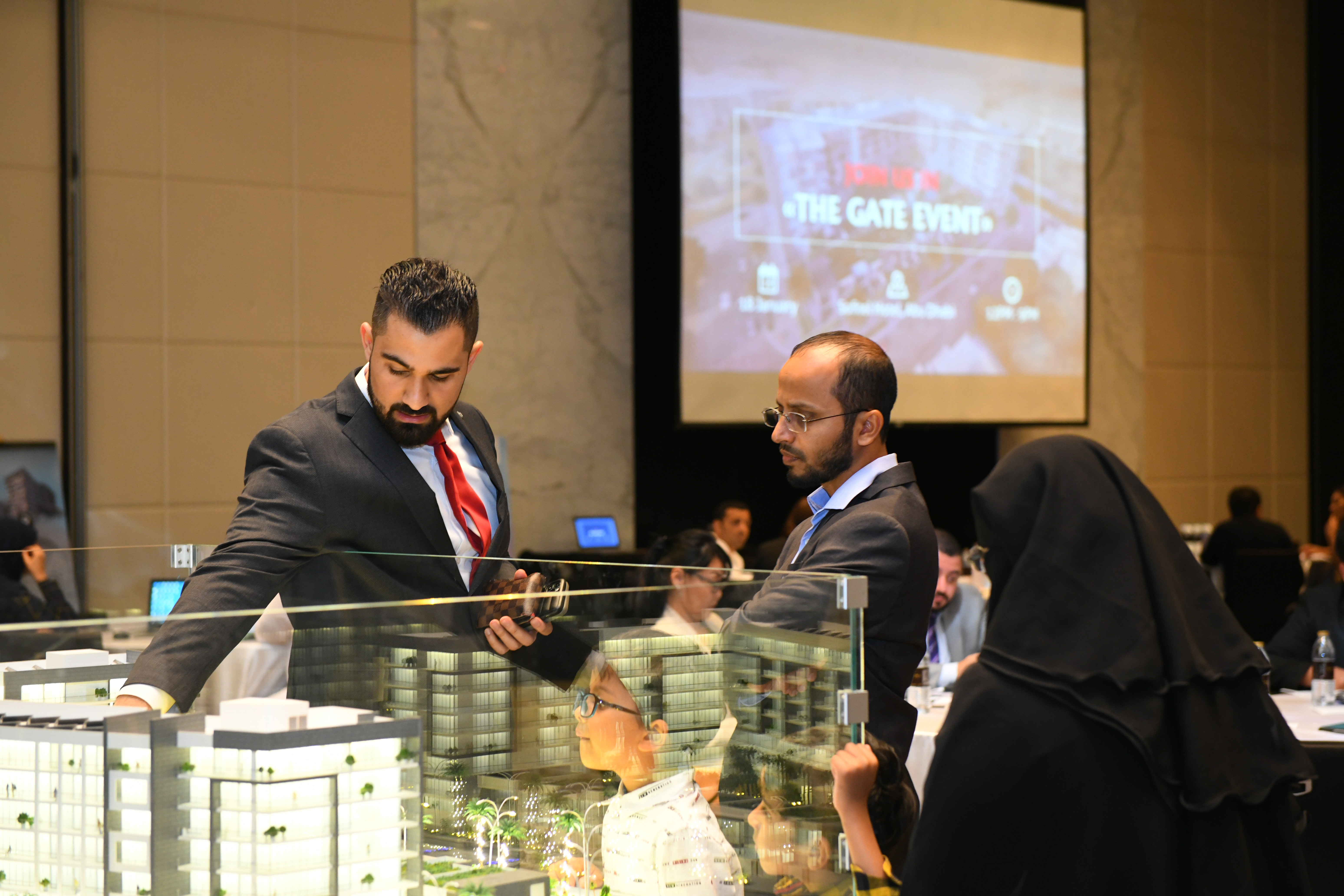 Basil Kikhia at a real estate exhibition